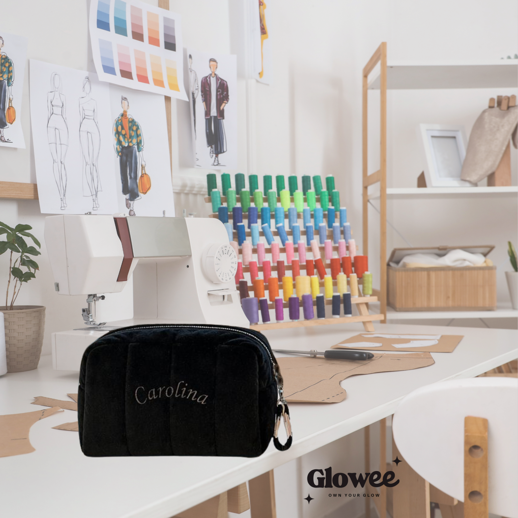 The Glowee Touch — Custom Makeup Bag