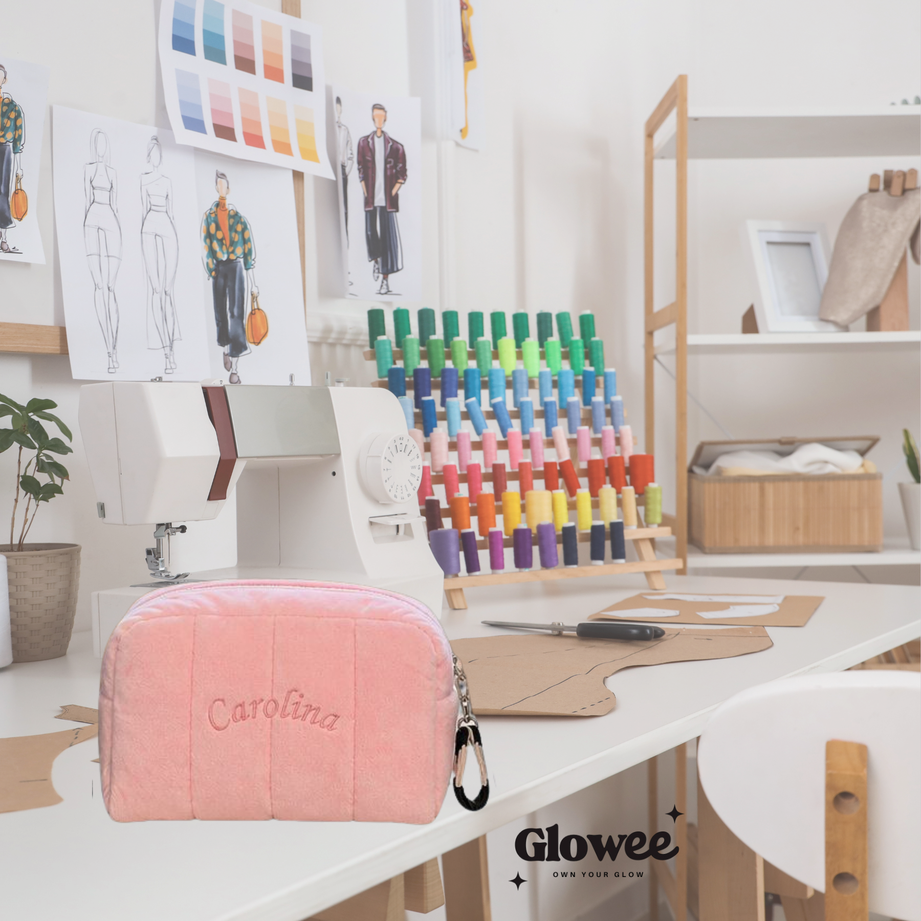 The Glowee Touch — Custom Makeup Bag
