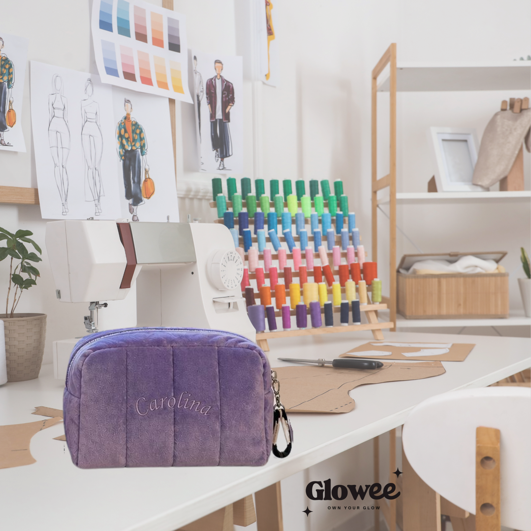 The Glowee Touch — Custom Makeup Bag