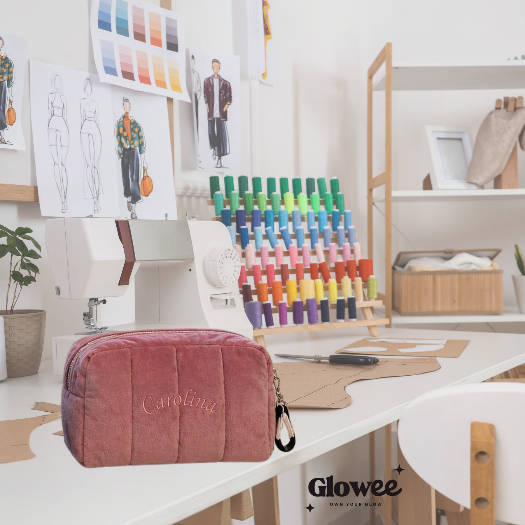 The Glowee Touch — Custom Makeup Bag